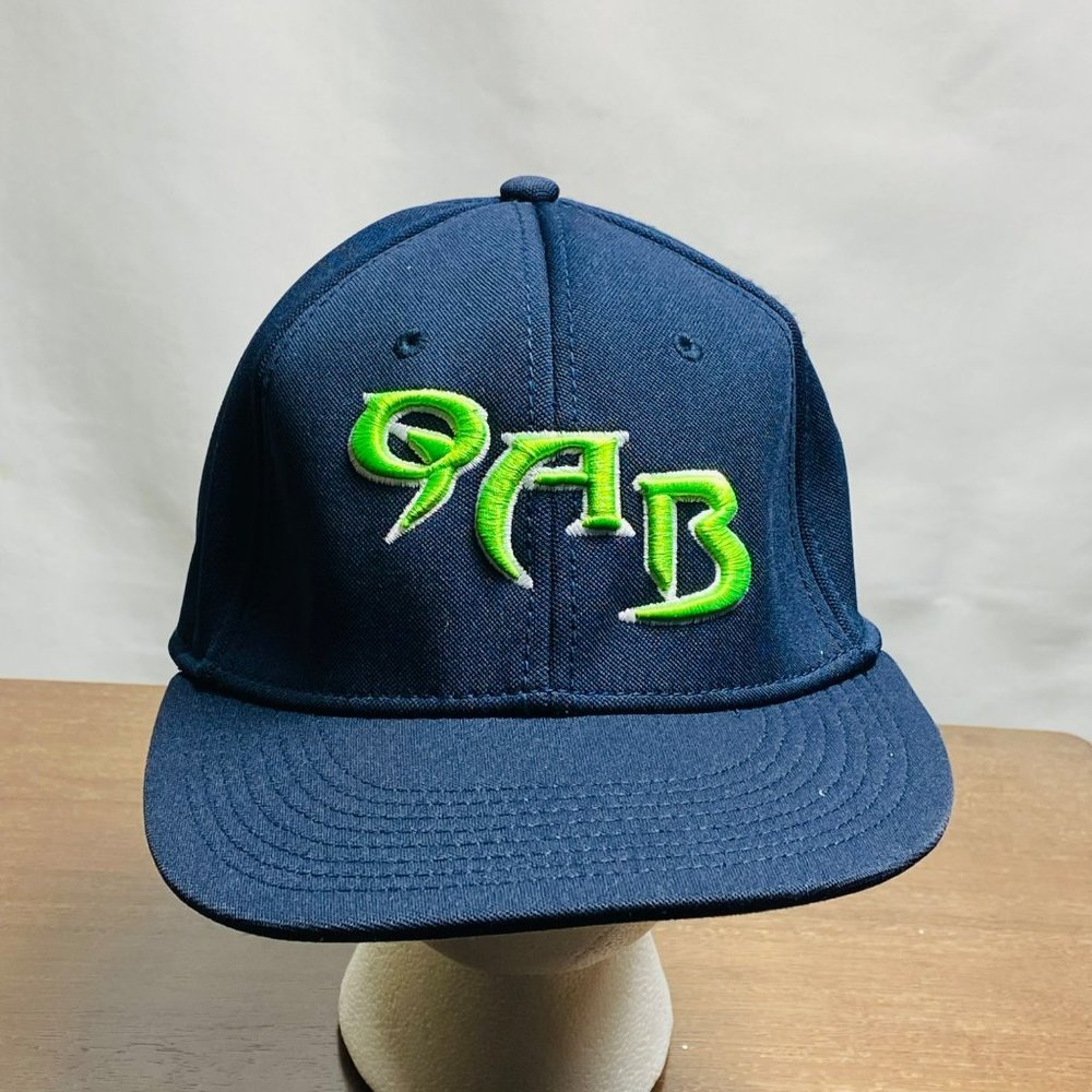 The game QAB hat Embroidered size S navy blue